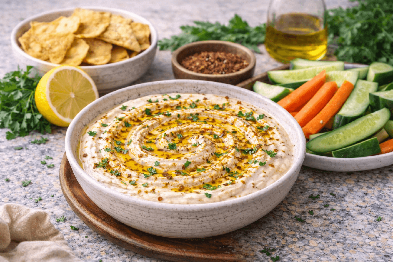 Aleppo Pepper and Lemon Yogurt Dip