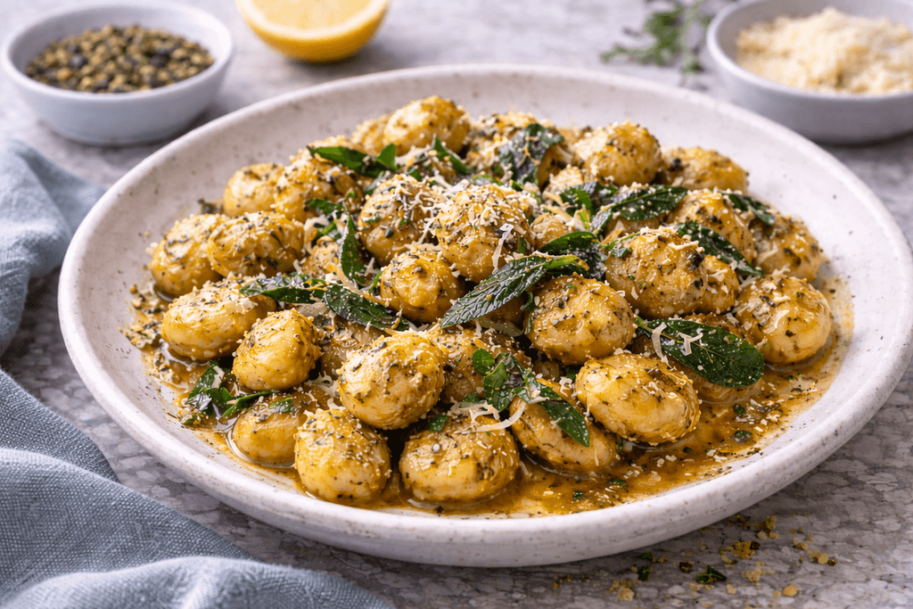 Za’atar Brown Butter Gnocchi with Crispy Sage