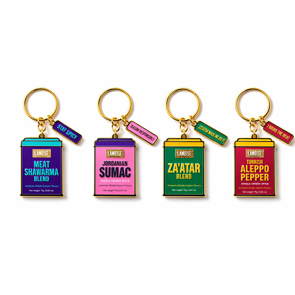 LAMEISE spice tin keychains collection – all designs