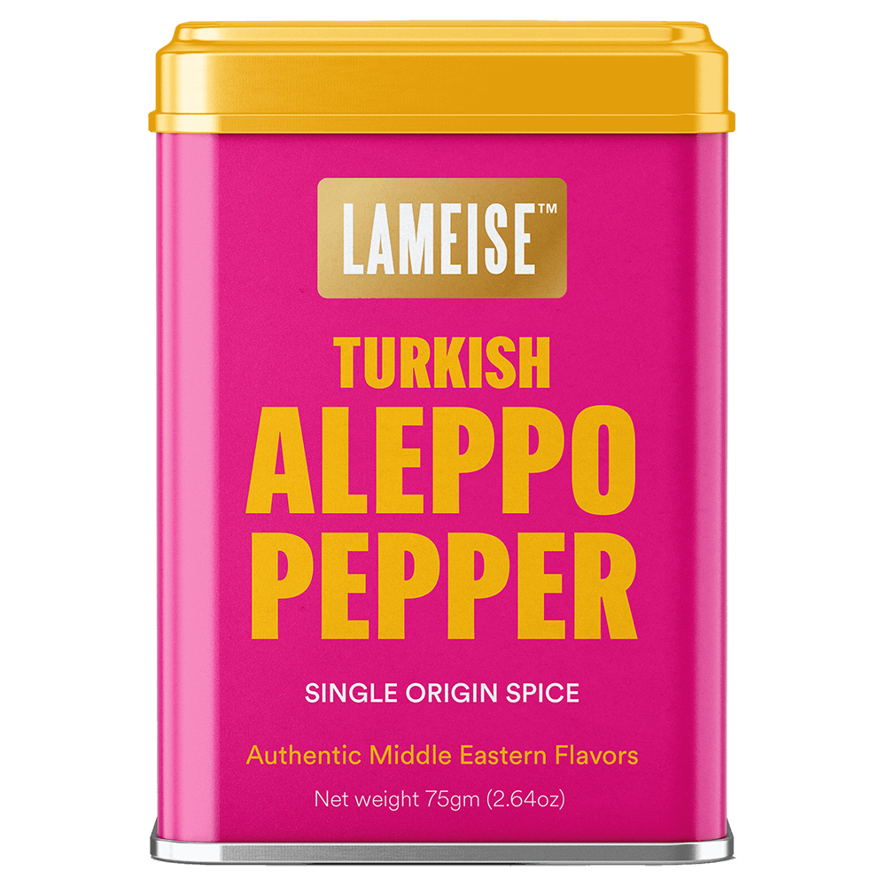 Aleppo pepper spice tin front view 75g – LAMEISE