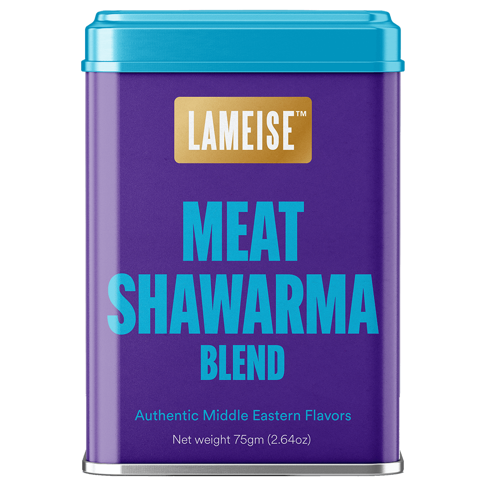 Meat shawarma spice blend tin front view 75g – LAMEISE